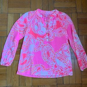 Lilly Pulitzer Elsa silk top